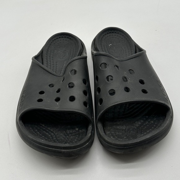 Rare CROCS Baya III Double Sole Slide Sandals Black Size Men Size 10 - Picture 2 of 11